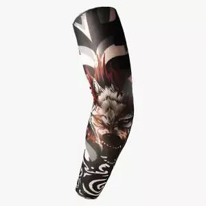 문신토시 늑대 재밌는선물 타투 팔토시