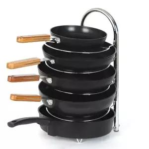 [서울리빙]크롬도금 후라이팬정리대 5단