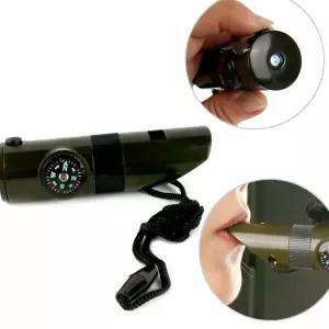 휘슬 LED 나침반 호루라기 비상 재난용품