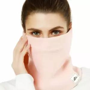 머플러 기모 방한 야외 연핑크 넥워머 겨울철