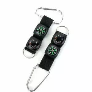 멀티온도계 재난대피 다기능 카라비너 온도계 나침반