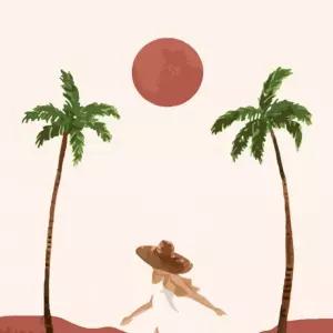 [하모니아트]DIY 유화그리기 그림그리기 세트 유화페인팅 40x50 해변의 여인