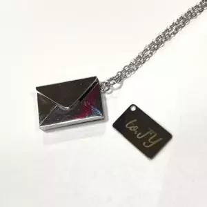 레터링 각인 커플 목걸이 애인 선물 편지 써지컬 악세사리 팬던트 행운 남자친구 여자친구