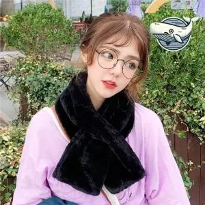 부드러운 여성 가벼운 목도리 고급스러운 퍼숄 쁘띠목도리 쁘띠머플러 방한목도리