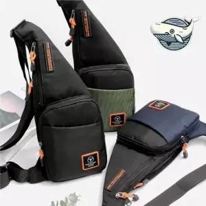 여행용 캐주얼 방수 슬링백 남성용 실용가방 크로스백 남자데일리백 검정가죽가방