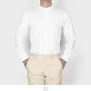 [셀러에이드]화이트 차이나카라 남자와이셔츠 남방 빅사이즈