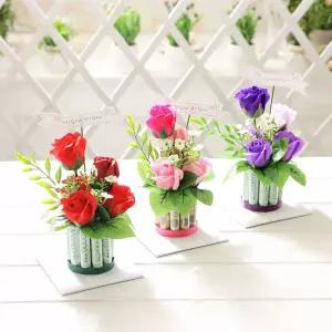 로즈케익용돈박스(10) 레드 어버이날 용돈케이크 선물 플라워용돈박스