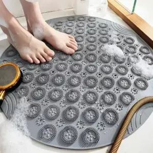 욕실러그 욕실 화장실 논슬립 미끄럼 방지 지압 발 매트 55x55