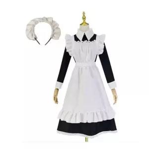 성인코스튬 메이드복 코스프레 드레스 긴팔 코스튬의상 무대복