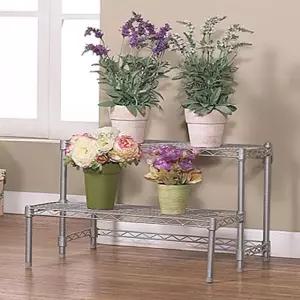 화분거치대 베란다 철재 화분선반 인테리어 실버화분대 인테리어선반