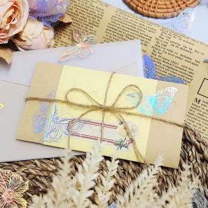 PET 반투명 홀로그램 스티커 나비 다꾸스티커 감성스티커 예쁜스티커