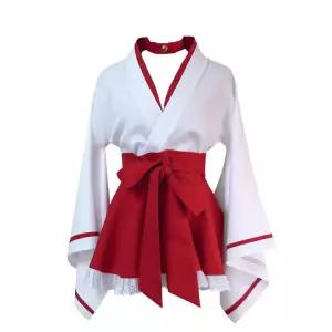 일본 기모노 여우 코스프레 코스튬 할로윈 의상 구미호