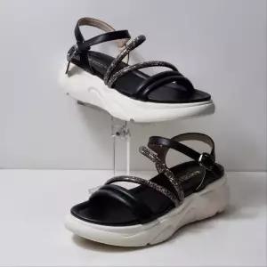 미셸by탠디 TC01 여성 4cm 글리터 샌들 통굽 데일리 키높이 샌들  X25045SB5