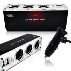 2포트 3구 자동차휴대폰충전 전기용품 차량용 폰충전 시거짹 차량용잭