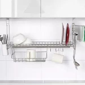 설거지건조대 H-씽크선반 풀세트 600 부착 싱크대정리 그릇건조대