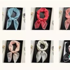 여성 쉬폰 미니 쁘띠 스카프 봄 가을 간절기 머플러 여성스카프 스카프 엄마선물