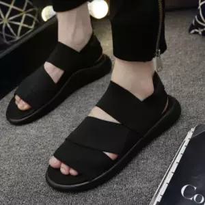 밴딩스트랩 블랙 남성용 샌들 바캉스 슬리퍼 01 발편한여름샌들 남자친구선물