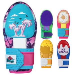 빅 크레이지 슬라이딩 미트, 청소년용 야구 소프트볼 장갑, 왼손과 오른손을 위한 손 보호, 유연한 통기성 내구성, 재미있는 디자인 아이스크림, 조커 스마일, 코코넛 트리