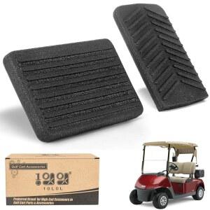 EZGO RXV 2008-업 및 전기, OEM # 600252 610471, 600255 610529용 10L 골프 카트 가속기 브레이크 페달 패드 커버