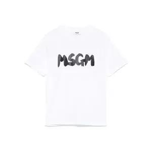 [MSGM]25SS 키즈 여성 로고 프린트 티셔츠 S5MSJUTH065 001