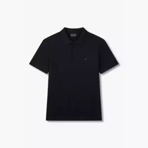 [롯데백화점]엠포리오아르마니 남성 로고 프린트 집업 폴로 셔츠(A515126058)