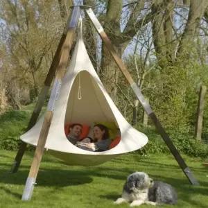 야외 그네 캠핑 해먹 캔버스 휴대용 실내 여행