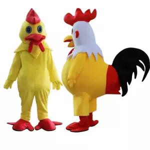 프레 복장 행사 판촉 소품 닭 머리 백두 인형탈 축제