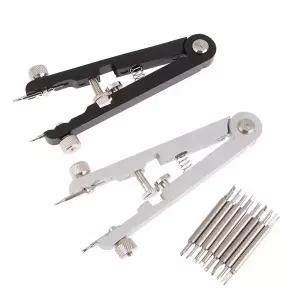 호환 시계 용수철 바 플라이어 도구 키트 용수철 바 핀셋 도구 시계 손목 밴드 스트랩 제거 수리 수정 세트