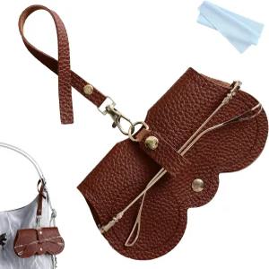 XPLINFUT 패셔너블한 소프트 가죽 선글라스 케이스