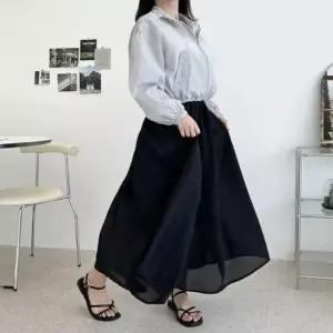 [SBD] 쉬폰 롱치마바지 플레어스커트 와이드 팬츠