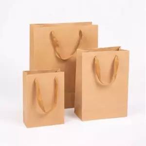 끈 크라프트 쇼핑백 종이가방