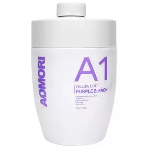 아오모리A1 옐로우 아웃 보색 브릿지 500g 보라색 탈색제 빠른 레벨업