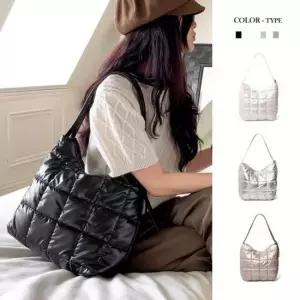 포올 퀼팅 패딩 숄더백 여성 데일리 경량 패션 숄더백 쇼퍼백 나일론 구름백 가벼운숄더백