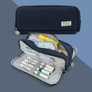 심플 디자인 분리 수납 필통 파우치 LM-0822