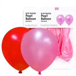 [RIZPICK]WL (PC) 30cm 펄 레드톤풍선(5입)
