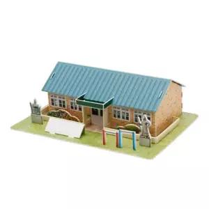 DIY 나무 모형 조립 키트 종이 즐거운 학교 PM402