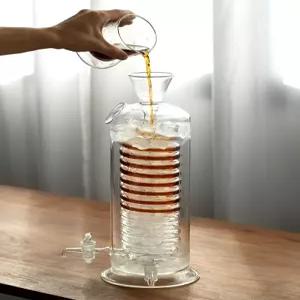 스파이럴 커피컵 나사형 드립 와인잔 유리 쿨러 냉각기 칠링