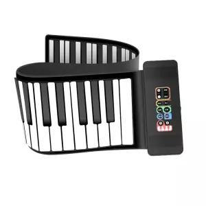 롤피아노 전자 이동식 휴대용 초보자 헤드폰 교재 키보드패드 스티커