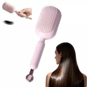 리트랙터블 쿠션 마사지 빗 2026년 새로운 3-in-1 셀프 클리닝 빠른 블로우 드라이 및 두피 모든 모발