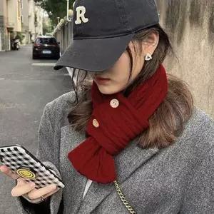 남녀 공용 대학생 겨울 커플 룩 니트 머플러 목도리 겨울여행머플러 따뜻한머플러