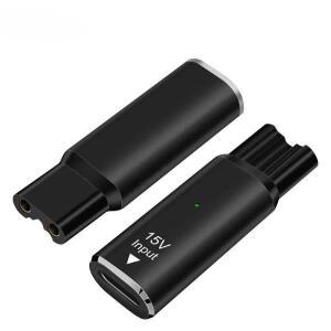 필립스 노렐코 원블레이드 QP6520 수염 트리머용 15V HQ8505 타입-C 면도기 어댑터 충전 변환기