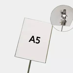 차단봉용 사인안내판 POP A5 스텐 슬림판넬 안내판 홍보 메뉴판 연설대 대학교 강의실