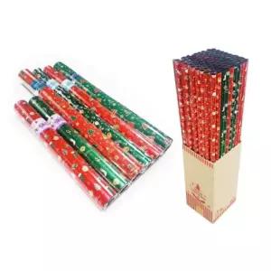 종이롤포장지 크리스마스 트리 10m_빨간배경_초록나무