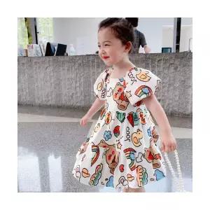 팜므 여아 원피스 북유럽 여름 스케치 큐트 아기 유아 공주 아동 하객 생일 파티 촬영 드레스설날