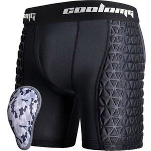 축구 라크로스 하키용 소프트 폼 컵 패딩 슬라이더 속옷이 포함된 COOLOMG 유소년 야구 슬라이딩 반바지