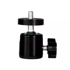 미니 볼 헤드 360    DSLR 카메라 삼각대 모노포드 라이브 스트리밍 조명용 1/4인치 나사 삼각대 스위블 어