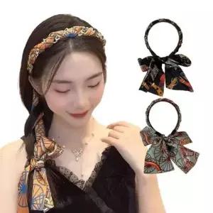 스카프 머리띠 헤어밴드 플로럴패턴 페이즐리터번 여성머리띠 머리띠헤어밴드