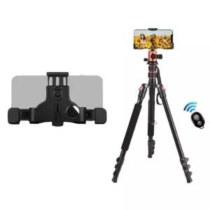 SMJ 스마트폰 휴대폰 고급 거치대 BT-777 볼헤드 삼각대 블루투스 리모컨 세트