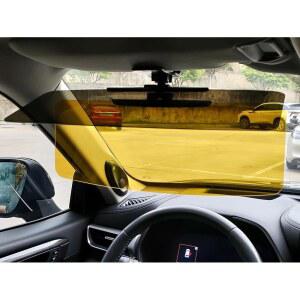 자동차, 밴, 트럭, 편광 보호를 위한 조살리나스 오토모티브 선바이저, 유니버설 설치 안티 글레어 익스텐더(1일/야간 2일용 15.35인치)