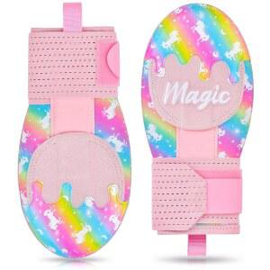 슬라이딩 미트, 청소년 소녀용 야구 탄력 있는 압박 스트랩이 소프트볼 장갑, 유니버설 오른손 또는 왼손